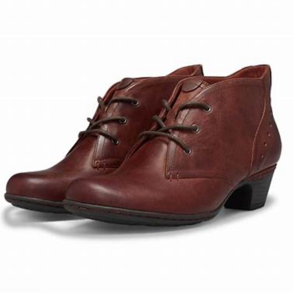 Cobb Hill New Balance Aria Women’s Leather Lace Up Booties Comfort Soft Boho 7.5